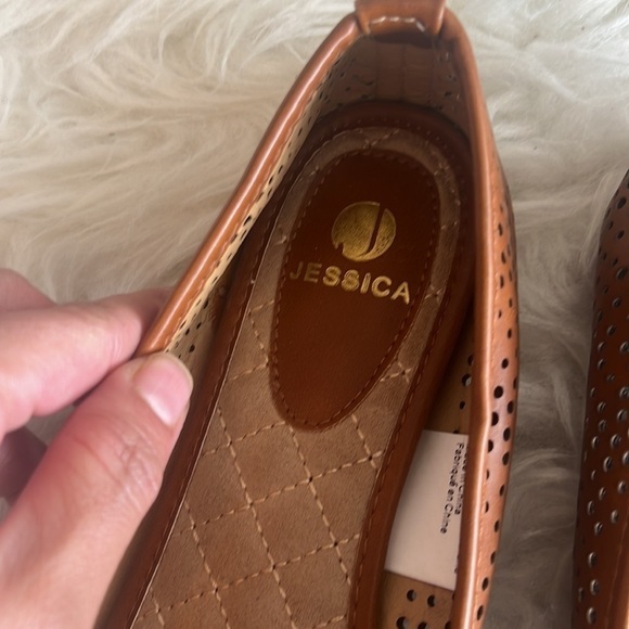 Jessica Women’s Brown/Tan Poem Journal Flat Size 7 - Picture 3 of 14